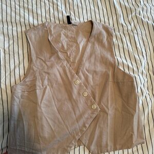 H&M Tan Buttoned Women's Blouse